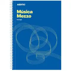 Material CUADERNO DE MÃSICA MEZZO AZUL ADDITIO REF. M10_AZ
